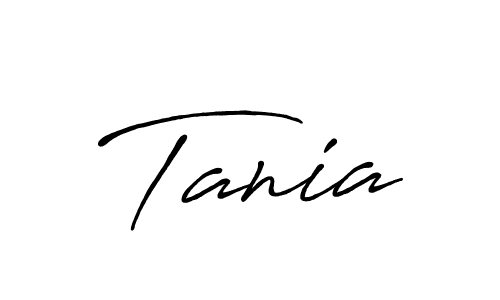 How to make Tania name signature. Use Antro_Vectra_Bolder style for creating short signs online. This is the latest handwritten sign. Tania signature style 7 images and pictures png