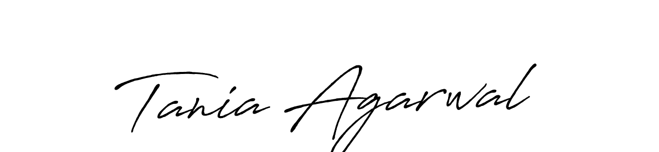 Design your own signature with our free online signature maker. With this signature software, you can create a handwritten (Antro_Vectra_Bolder) signature for name Tania Agarwal. Tania Agarwal signature style 7 images and pictures png