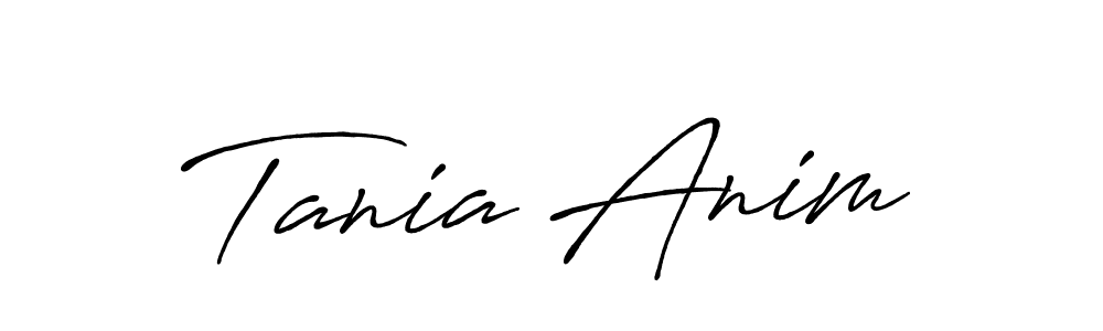 Design your own signature with our free online signature maker. With this signature software, you can create a handwritten (Antro_Vectra_Bolder) signature for name Tania Anim. Tania Anim signature style 7 images and pictures png