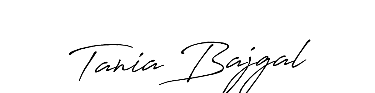Create a beautiful signature design for name Tania Bajgal. With this signature (Antro_Vectra_Bolder) fonts, you can make a handwritten signature for free. Tania Bajgal signature style 7 images and pictures png