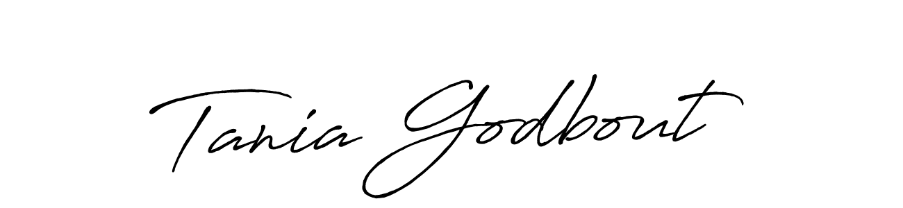 Design your own signature with our free online signature maker. With this signature software, you can create a handwritten (Antro_Vectra_Bolder) signature for name Tania Godbout. Tania Godbout signature style 7 images and pictures png