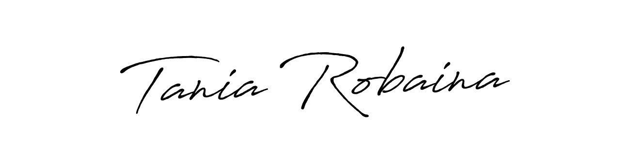 Antro_Vectra_Bolder is a professional signature style that is perfect for those who want to add a touch of class to their signature. It is also a great choice for those who want to make their signature more unique. Get Tania Robaina name to fancy signature for free. Tania Robaina signature style 7 images and pictures png