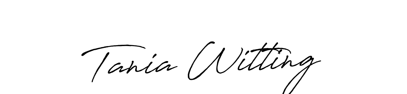 This is the best signature style for the Tania Witting name. Also you like these signature font (Antro_Vectra_Bolder). Mix name signature. Tania Witting signature style 7 images and pictures png