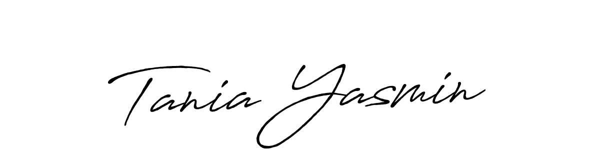 Also we have Tania Yasmin name is the best signature style. Create professional handwritten signature collection using Antro_Vectra_Bolder autograph style. Tania Yasmin signature style 7 images and pictures png