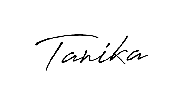 How to make Tanika signature? Antro_Vectra_Bolder is a professional autograph style. Create handwritten signature for Tanika name. Tanika signature style 7 images and pictures png