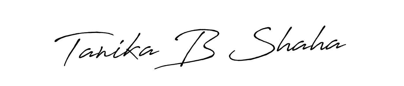 Similarly Antro_Vectra_Bolder is the best handwritten signature design. Signature creator online .You can use it as an online autograph creator for name Tanika B Shaha. Tanika B Shaha signature style 7 images and pictures png