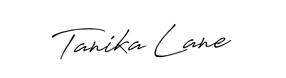 Create a beautiful signature design for name Tanika Lane. With this signature (Antro_Vectra_Bolder) fonts, you can make a handwritten signature for free. Tanika Lane signature style 7 images and pictures png
