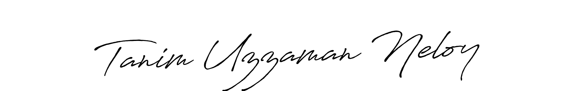 Make a beautiful signature design for name Tanim Uzzaman Neloy. With this signature (Antro_Vectra_Bolder) style, you can create a handwritten signature for free. Tanim Uzzaman Neloy signature style 7 images and pictures png