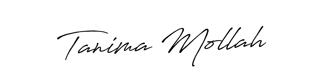 Make a short Tanima Mollah signature style. Manage your documents anywhere anytime using Antro_Vectra_Bolder. Create and add eSignatures, submit forms, share and send files easily. Tanima Mollah signature style 7 images and pictures png