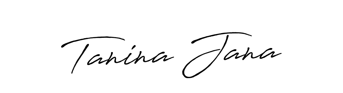 Also You can easily find your signature by using the search form. We will create Tanina Jana name handwritten signature images for you free of cost using Antro_Vectra_Bolder sign style. Tanina Jana signature style 7 images and pictures png