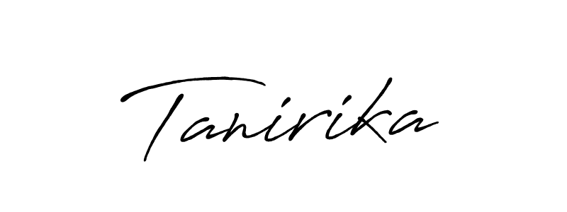 Design your own signature with our free online signature maker. With this signature software, you can create a handwritten (Antro_Vectra_Bolder) signature for name Tanirika. Tanirika signature style 7 images and pictures png