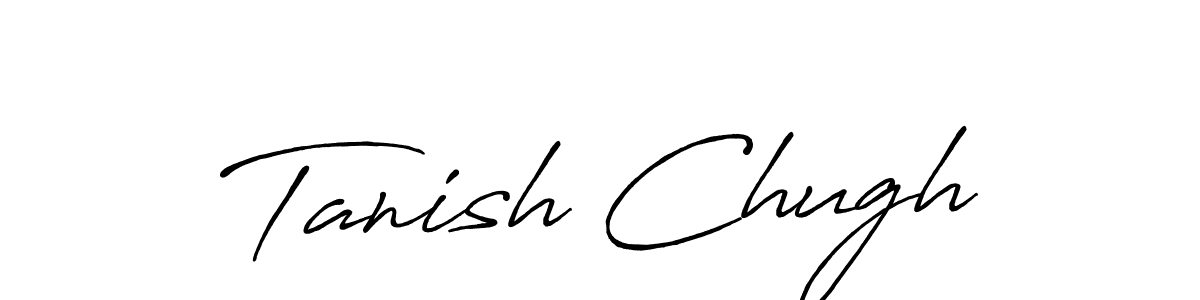 The best way (Antro_Vectra_Bolder) to make a short signature is to pick only two or three words in your name. The name Tanish Chugh include a total of six letters. For converting this name. Tanish Chugh signature style 7 images and pictures png