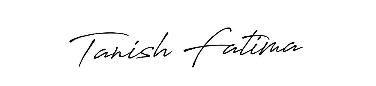 Similarly Antro_Vectra_Bolder is the best handwritten signature design. Signature creator online .You can use it as an online autograph creator for name Tanish Fatima. Tanish Fatima signature style 7 images and pictures png