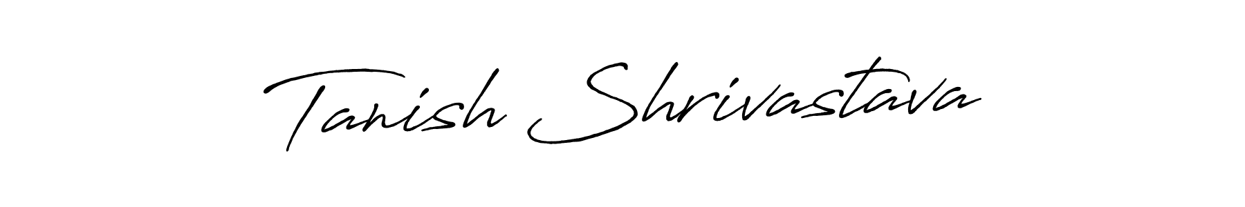Antro_Vectra_Bolder is a professional signature style that is perfect for those who want to add a touch of class to their signature. It is also a great choice for those who want to make their signature more unique. Get Tanish Shrivastava name to fancy signature for free. Tanish Shrivastava signature style 7 images and pictures png