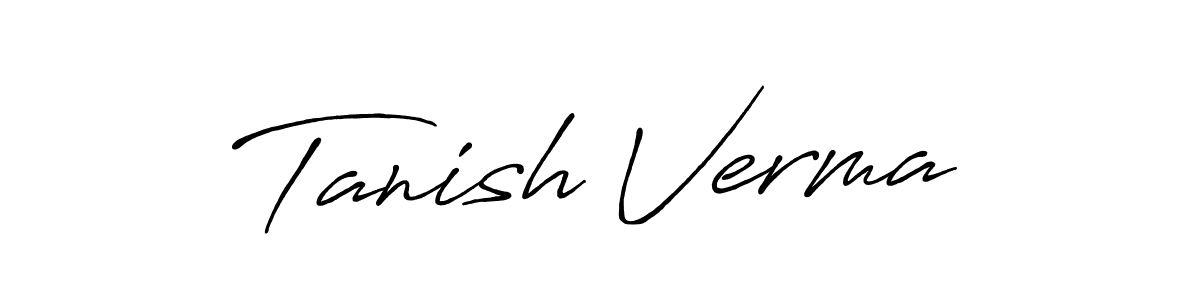 How to Draw Tanish Verma signature style? Antro_Vectra_Bolder is a latest design signature styles for name Tanish Verma. Tanish Verma signature style 7 images and pictures png