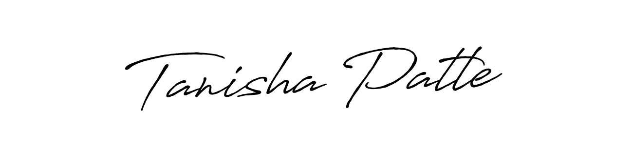 Make a beautiful signature design for name Tanisha Patle. With this signature (Antro_Vectra_Bolder) style, you can create a handwritten signature for free. Tanisha Patle signature style 7 images and pictures png