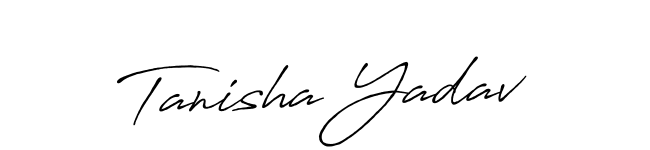 Also we have Tanisha Yadav name is the best signature style. Create professional handwritten signature collection using Antro_Vectra_Bolder autograph style. Tanisha Yadav signature style 7 images and pictures png