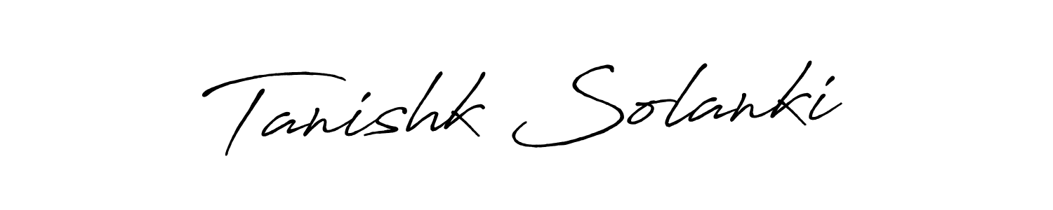 The best way (Antro_Vectra_Bolder) to make a short signature is to pick only two or three words in your name. The name Tanishk Solanki include a total of six letters. For converting this name. Tanishk Solanki signature style 7 images and pictures png