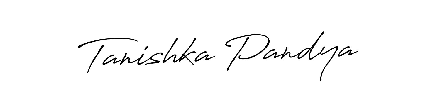 This is the best signature style for the Tanishka Pandya name. Also you like these signature font (Antro_Vectra_Bolder). Mix name signature. Tanishka Pandya signature style 7 images and pictures png