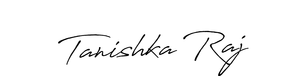 Design your own signature with our free online signature maker. With this signature software, you can create a handwritten (Antro_Vectra_Bolder) signature for name Tanishka Raj. Tanishka Raj signature style 7 images and pictures png