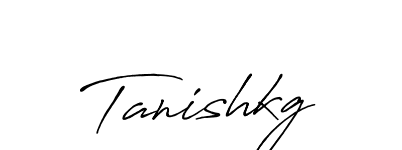 Tanishkg stylish signature style. Best Handwritten Sign (Antro_Vectra_Bolder) for my name. Handwritten Signature Collection Ideas for my name Tanishkg. Tanishkg signature style 7 images and pictures png
