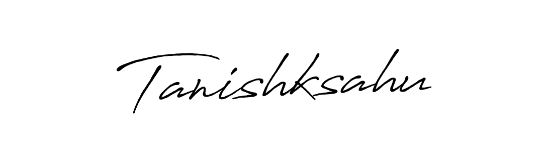 Use a signature maker to create a handwritten signature online. With this signature software, you can design (Antro_Vectra_Bolder) your own signature for name Tanishksahu. Tanishksahu signature style 7 images and pictures png