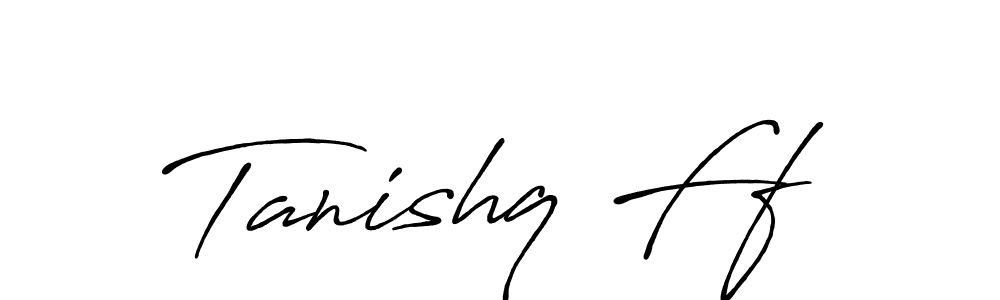 Use a signature maker to create a handwritten signature online. With this signature software, you can design (Antro_Vectra_Bolder) your own signature for name Tanishq Ff. Tanishq Ff signature style 7 images and pictures png