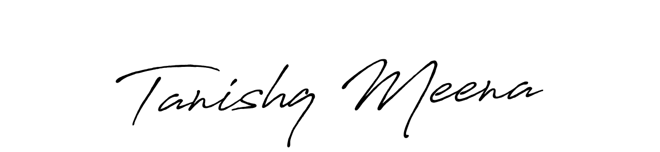 The best way (Antro_Vectra_Bolder) to make a short signature is to pick only two or three words in your name. The name Tanishq Meena include a total of six letters. For converting this name. Tanishq Meena signature style 7 images and pictures png