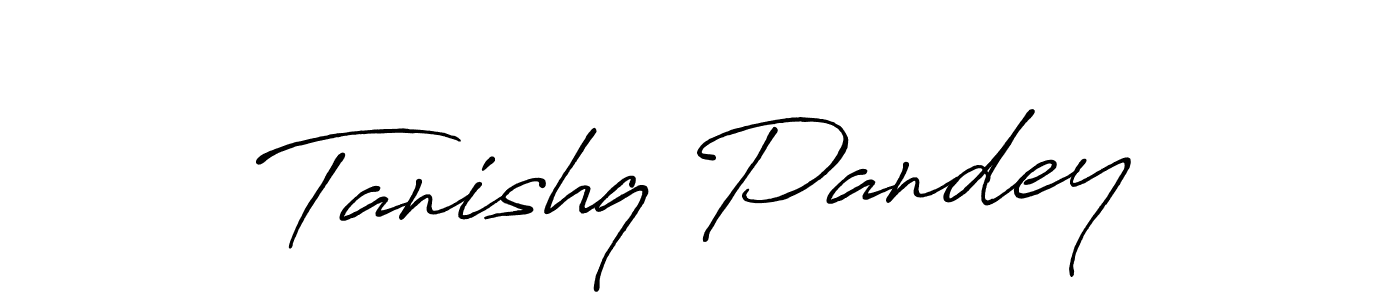 Antro_Vectra_Bolder is a professional signature style that is perfect for those who want to add a touch of class to their signature. It is also a great choice for those who want to make their signature more unique. Get Tanishq Pandey name to fancy signature for free. Tanishq Pandey signature style 7 images and pictures png