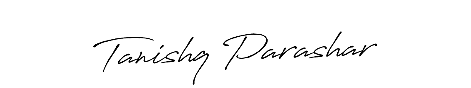 The best way (Antro_Vectra_Bolder) to make a short signature is to pick only two or three words in your name. The name Tanishq Parashar include a total of six letters. For converting this name. Tanishq Parashar signature style 7 images and pictures png