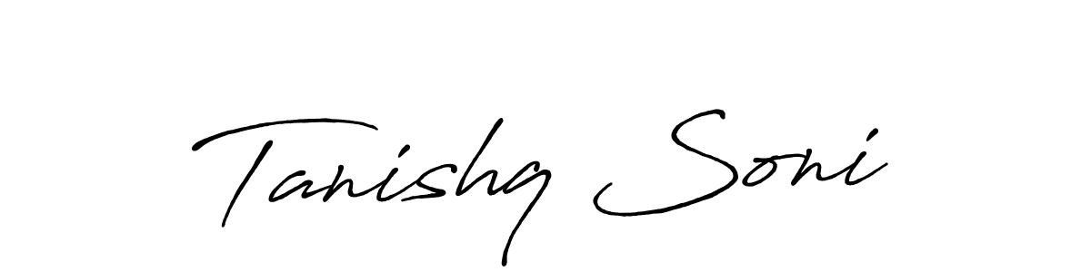 How to make Tanishq Soni signature? Antro_Vectra_Bolder is a professional autograph style. Create handwritten signature for Tanishq Soni name. Tanishq Soni signature style 7 images and pictures png