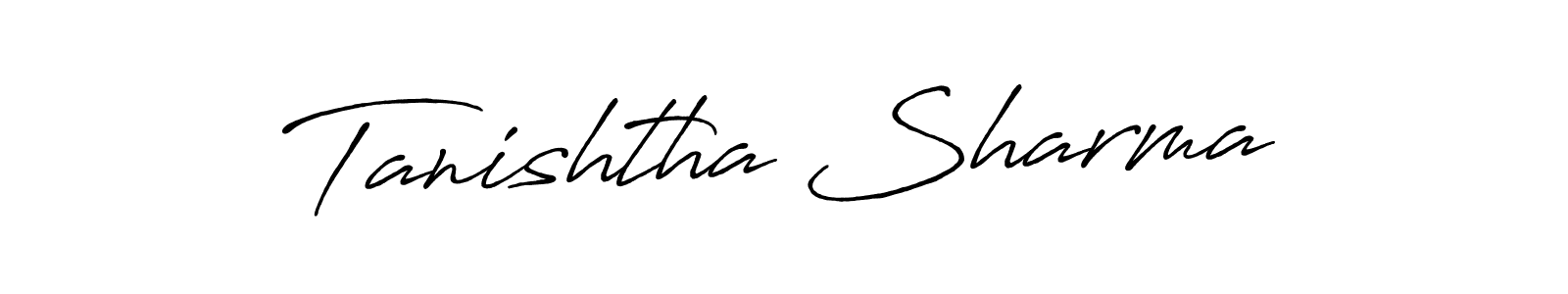 Also You can easily find your signature by using the search form. We will create Tanishtha Sharma name handwritten signature images for you free of cost using Antro_Vectra_Bolder sign style. Tanishtha Sharma signature style 7 images and pictures png