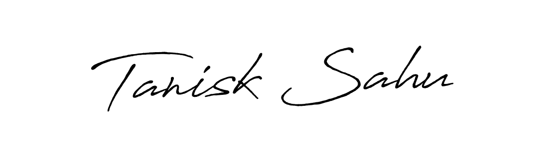 Make a short Tanisk Sahu signature style. Manage your documents anywhere anytime using Antro_Vectra_Bolder. Create and add eSignatures, submit forms, share and send files easily. Tanisk Sahu signature style 7 images and pictures png