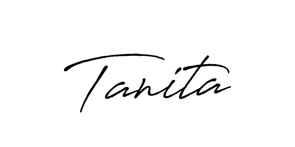 It looks lik you need a new signature style for name Tanita. Design unique handwritten (Antro_Vectra_Bolder) signature with our free signature maker in just a few clicks. Tanita signature style 7 images and pictures png
