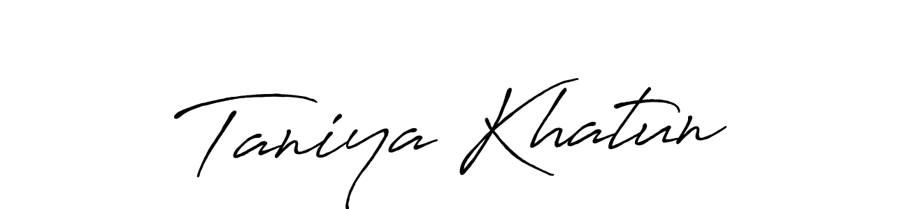 Once you've used our free online signature maker to create your best signature Antro_Vectra_Bolder style, it's time to enjoy all of the benefits that Taniya Khatun name signing documents. Taniya Khatun signature style 7 images and pictures png