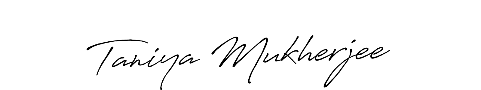 It looks lik you need a new signature style for name Taniya Mukherjee. Design unique handwritten (Antro_Vectra_Bolder) signature with our free signature maker in just a few clicks. Taniya Mukherjee signature style 7 images and pictures png