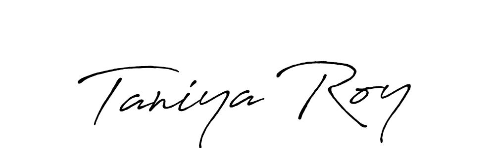 Also You can easily find your signature by using the search form. We will create Taniya Roy name handwritten signature images for you free of cost using Antro_Vectra_Bolder sign style. Taniya Roy signature style 7 images and pictures png