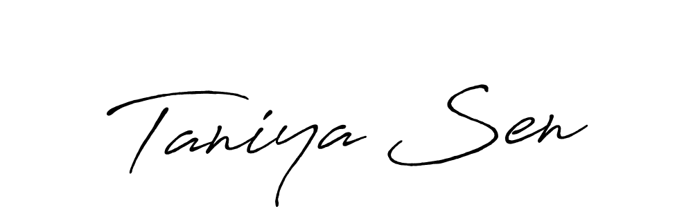 This is the best signature style for the Taniya Sen name. Also you like these signature font (Antro_Vectra_Bolder). Mix name signature. Taniya Sen signature style 7 images and pictures png