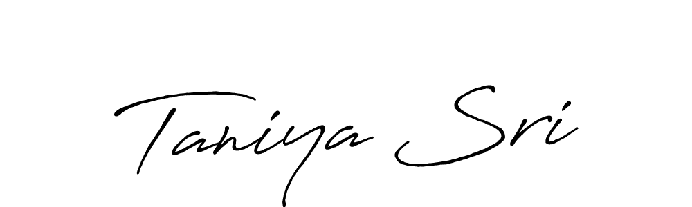 Use a signature maker to create a handwritten signature online. With this signature software, you can design (Antro_Vectra_Bolder) your own signature for name Taniya Sri. Taniya Sri signature style 7 images and pictures png