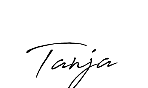 Design your own signature with our free online signature maker. With this signature software, you can create a handwritten (Antro_Vectra_Bolder) signature for name Tanja. Tanja signature style 7 images and pictures png