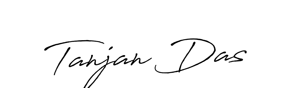 Tanjan Das stylish signature style. Best Handwritten Sign (Antro_Vectra_Bolder) for my name. Handwritten Signature Collection Ideas for my name Tanjan Das. Tanjan Das signature style 7 images and pictures png