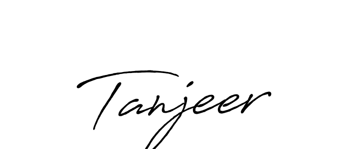 if you are searching for the best signature style for your name Tanjeer. so please give up your signature search. here we have designed multiple signature styles  using Antro_Vectra_Bolder. Tanjeer signature style 7 images and pictures png