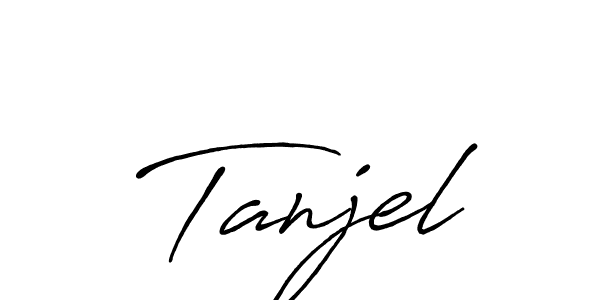 Once you've used our free online signature maker to create your best signature Antro_Vectra_Bolder style, it's time to enjoy all of the benefits that Tanjel name signing documents. Tanjel signature style 7 images and pictures png