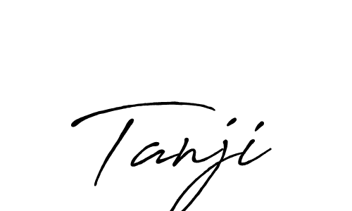 if you are searching for the best signature style for your name Tanji. so please give up your signature search. here we have designed multiple signature styles  using Antro_Vectra_Bolder. Tanji signature style 7 images and pictures png