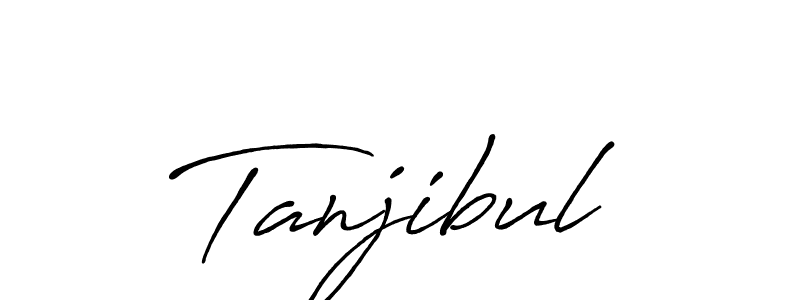 Tanjibul stylish signature style. Best Handwritten Sign (Antro_Vectra_Bolder) for my name. Handwritten Signature Collection Ideas for my name Tanjibul. Tanjibul signature style 7 images and pictures png