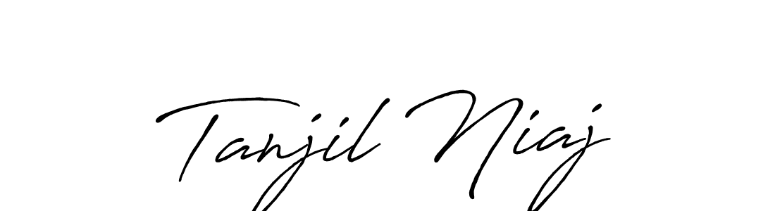 Tanjil Niaj stylish signature style. Best Handwritten Sign (Antro_Vectra_Bolder) for my name. Handwritten Signature Collection Ideas for my name Tanjil Niaj. Tanjil Niaj signature style 7 images and pictures png