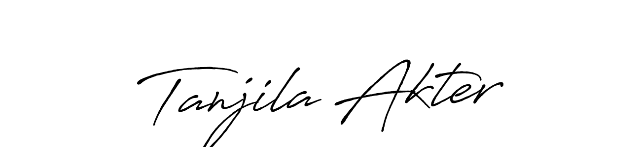 if you are searching for the best signature style for your name Tanjila Akter. so please give up your signature search. here we have designed multiple signature styles  using Antro_Vectra_Bolder. Tanjila Akter signature style 7 images and pictures png