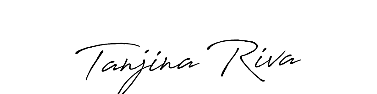 Design your own signature with our free online signature maker. With this signature software, you can create a handwritten (Antro_Vectra_Bolder) signature for name Tanjina Riva. Tanjina Riva signature style 7 images and pictures png