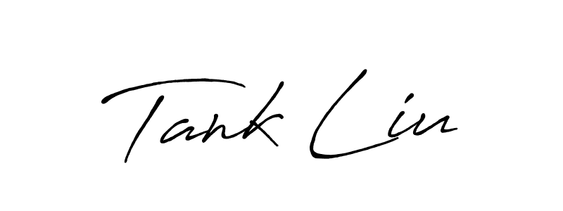 How to make Tank Liu signature? Antro_Vectra_Bolder is a professional autograph style. Create handwritten signature for Tank Liu name. Tank Liu signature style 7 images and pictures png