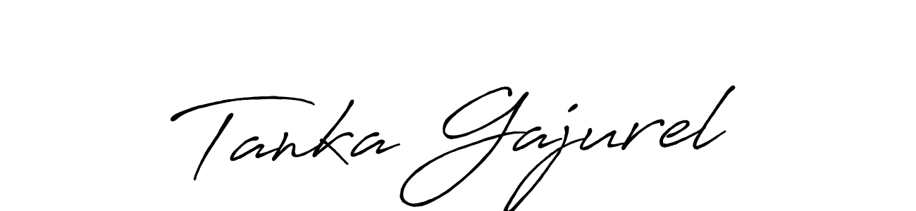 Make a beautiful signature design for name Tanka Gajurel. With this signature (Antro_Vectra_Bolder) style, you can create a handwritten signature for free. Tanka Gajurel signature style 7 images and pictures png